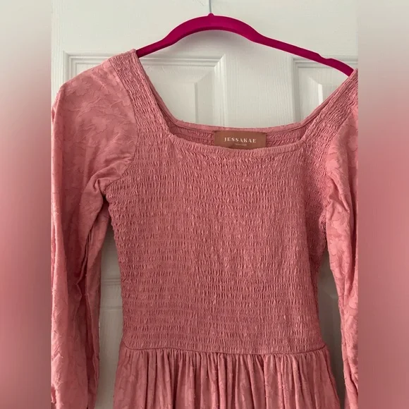 JessaKae dusty pink/mauve midi dress - Picture 2 of 3